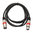 (3-Pin) Short XLR Audio Cable (Male) to (Female) for Microphone / Speaker (1m)